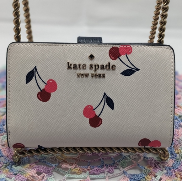 kate spade Handbags - NWT ♠️🍒 Kate Spade ♠️ 🍒 Staci dancing cherries printed bifold wallet